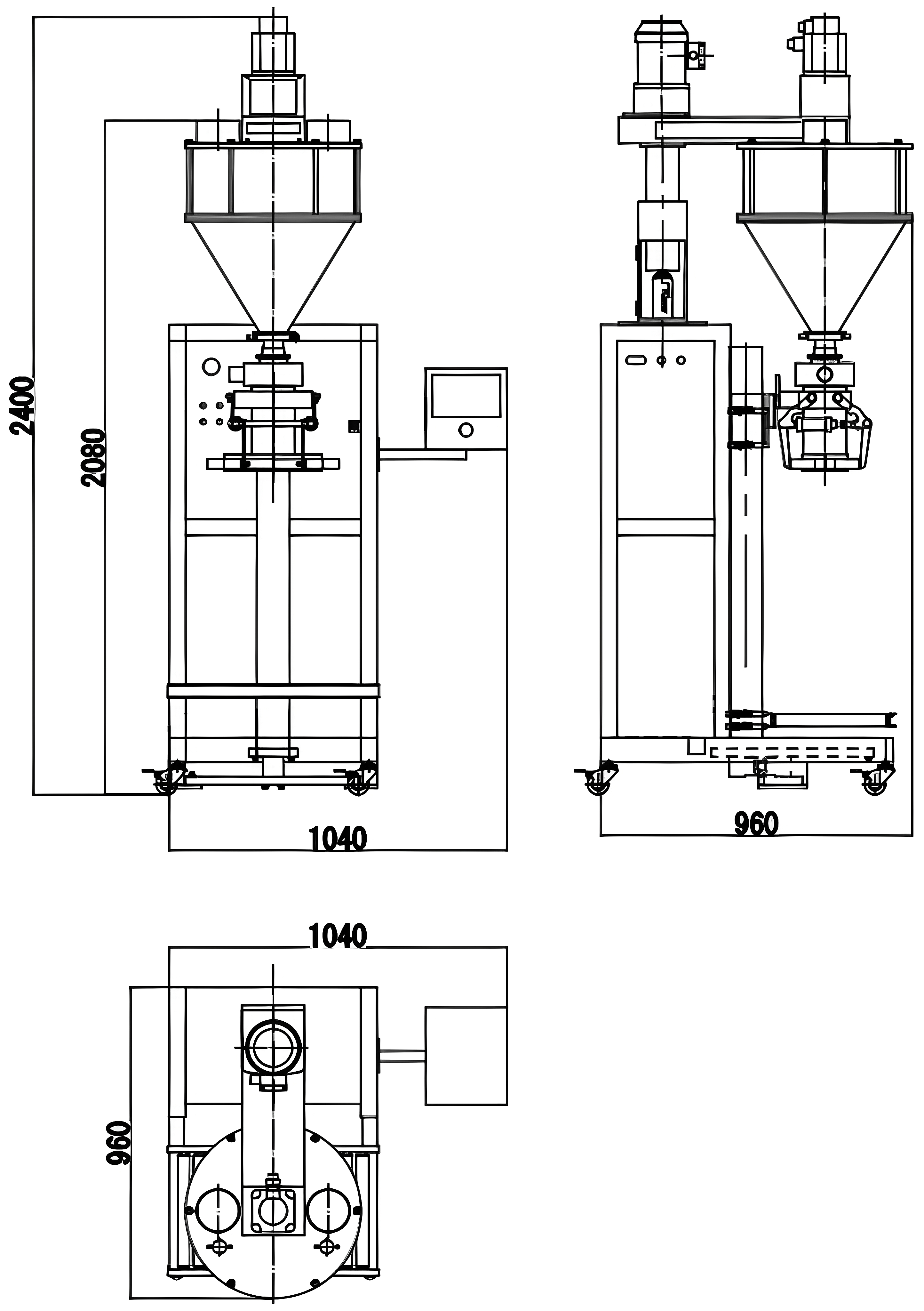 GMB-50R Powder Packing Machine (Weighing)