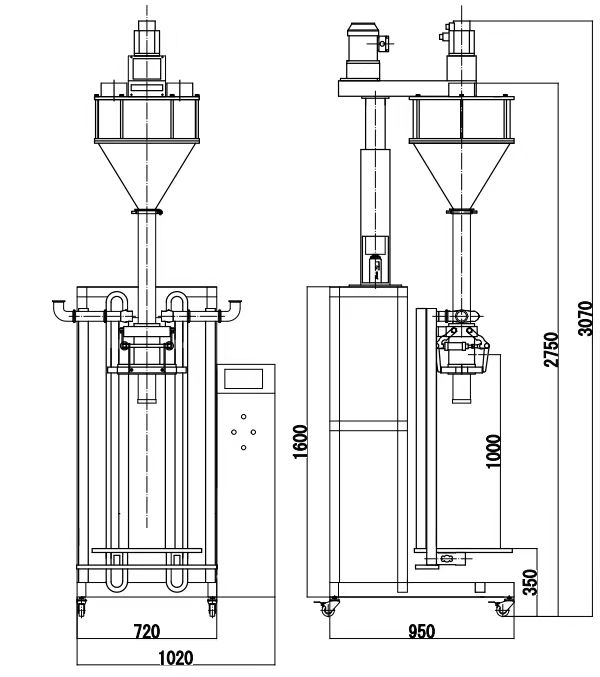 GMB-03C Dust-Proof Powder Packing Machine (Weighing)